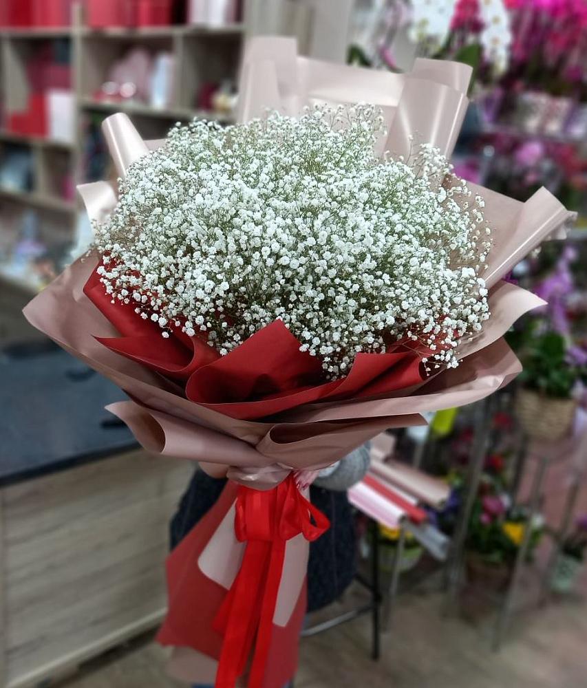 Букет Белые хлопья в Айдарово Букет цветов из: Гипсофила в Айдарово