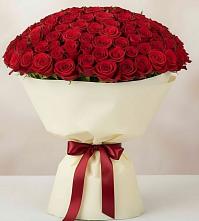 Букет 101 Красная роза Милано в Айдарово