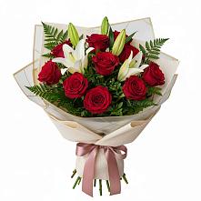 Букет цветов из:  Лилии и Розы в Айдарово