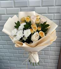 Букет цветов из:  Розы и Хризантемы в Айдарово
