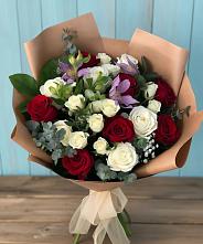 Букет цветов из:  Розы и Альстромерии #REPLACE_PRED# Айдарово