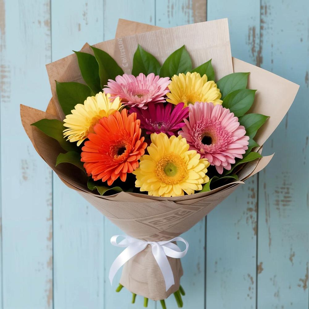 Букет цветов из: Герберы в Айдарово