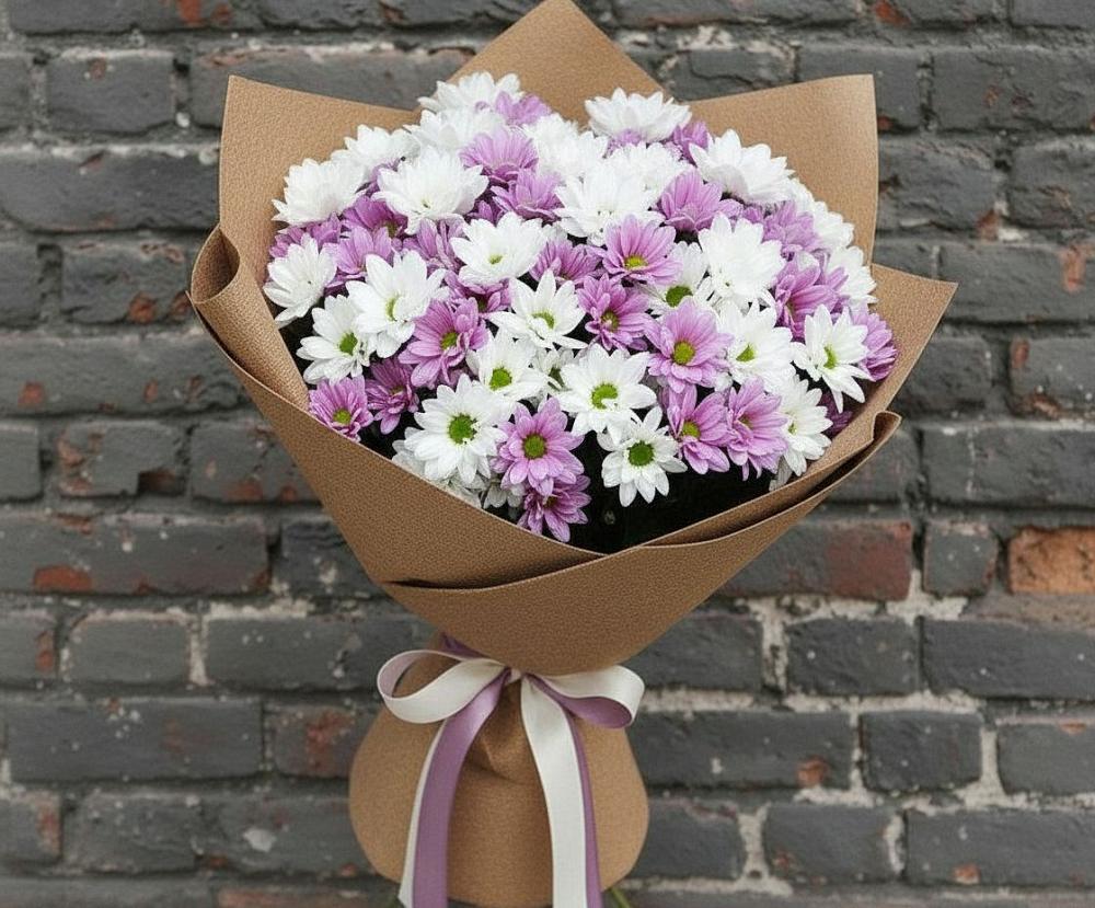 Букет цветов из: Хризантемы в Айдарово