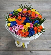 Букет цветов из:  Розы и Хризантемы в Айдарово