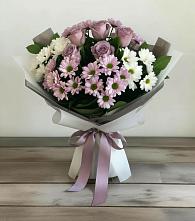 Букет цветов из:  Хризантемы и Розы #REPLACE_PRED# Айдарово