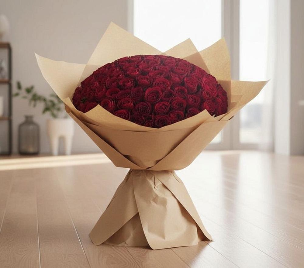 Букет 101 Красная роза в Айдарово