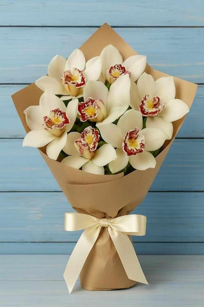 Букет цветов из: Орхидеи и Розы в Айдарово