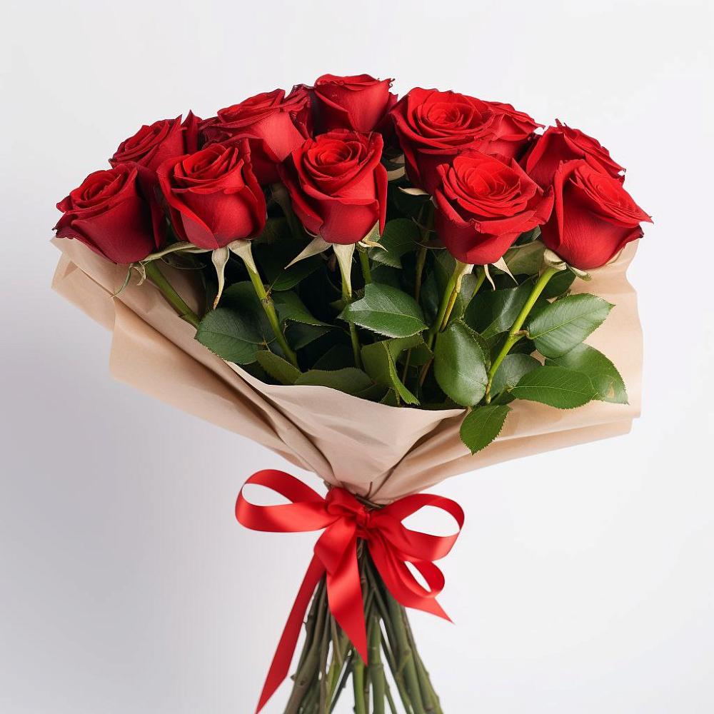 Букет 11 Красных роз Эдлесс Лав в Айдарово