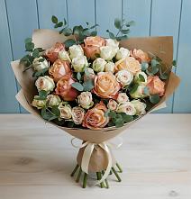 Букет цветов из:  Альстромерии и Розы #REPLACE_PRED# Айдарово